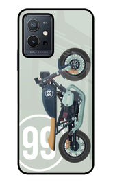 Classic Cafe Racer 99 Vivo Y75 5G/Vivo T1 5G Glass Case